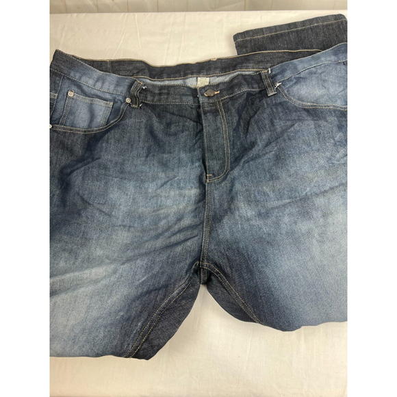 Men’s AJ Armani Flat Front Straight Leg Jeans size 48x30 Blue 5-Pocket Denim EUC - Picture 1 of 3
